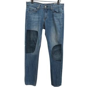 Rag & Bone Women Sz 27 The Dre Jean Skinny Ankle Denim Distressed Dark Wash